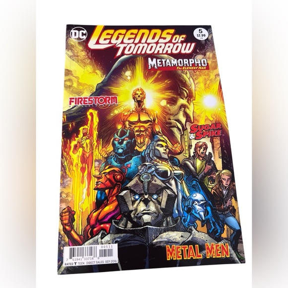 Legends Of Tomorrow DC Comic Book Set Metamorpho Superhero Firestorm Metal Men - Picture 3 of 11
